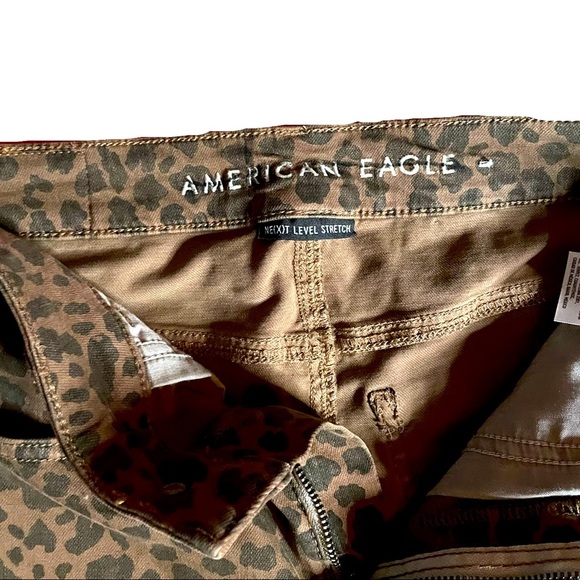 American Eagle Animal Print Jegging Super High Rise Figure Flattering Size 2 - Picture 5 of 5